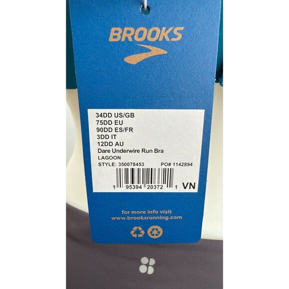 Brooks Women's Dare Underwire Run Sports Bra Adjustable Multi-Way Straps 34 DD - Picture 5 of 10